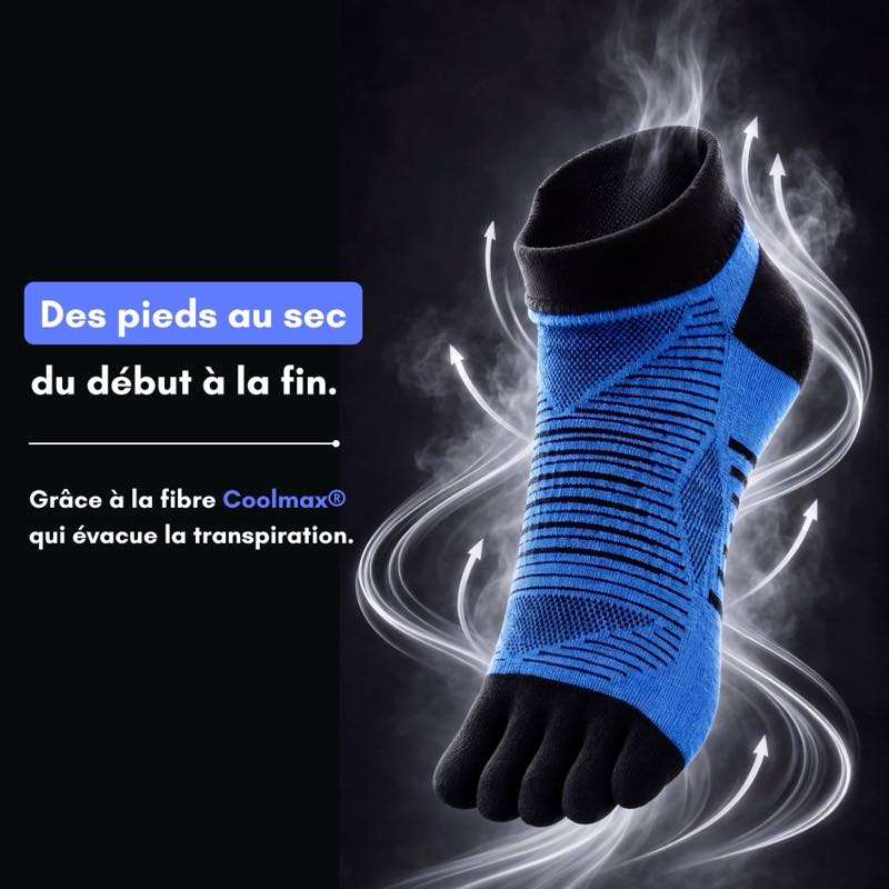 Chaussettes à orteils séparés